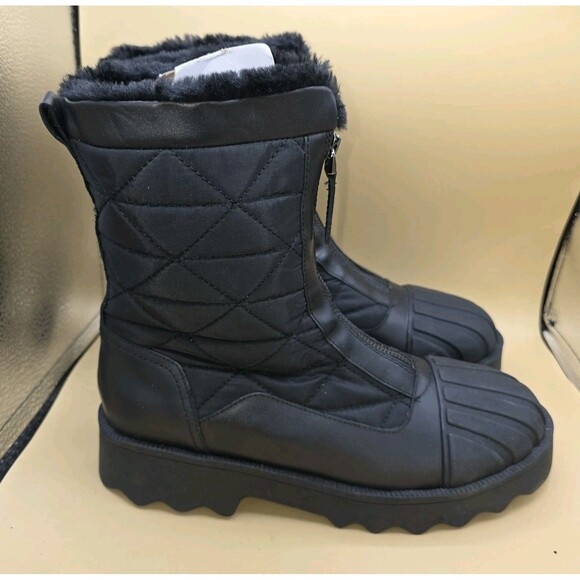 Aerosoles Solace Black Leather Ankle Booties 9M - Picture 1 of 9